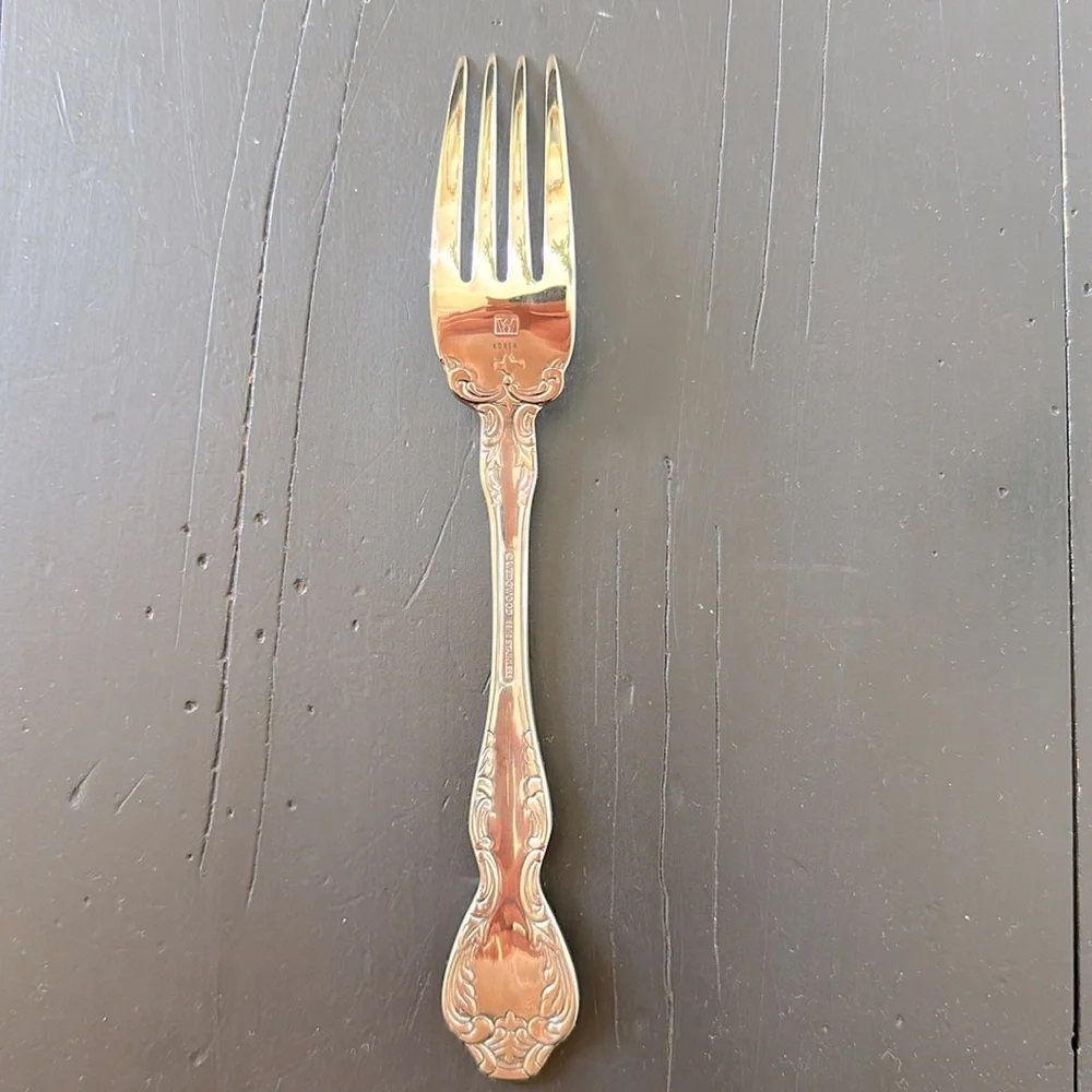 Wedgwood St Moritz 18/10 Stainless  Dinner Fork 8”  Silver Flatware